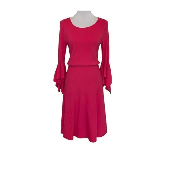 Banana Republic Pink Knit Handkerchief Sleeve Dress size Small - Picture 1 of 13
